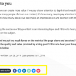 Social share buttons in posts and articles for better exposure on social media