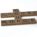 Scrabble tiles spelling – choose your words