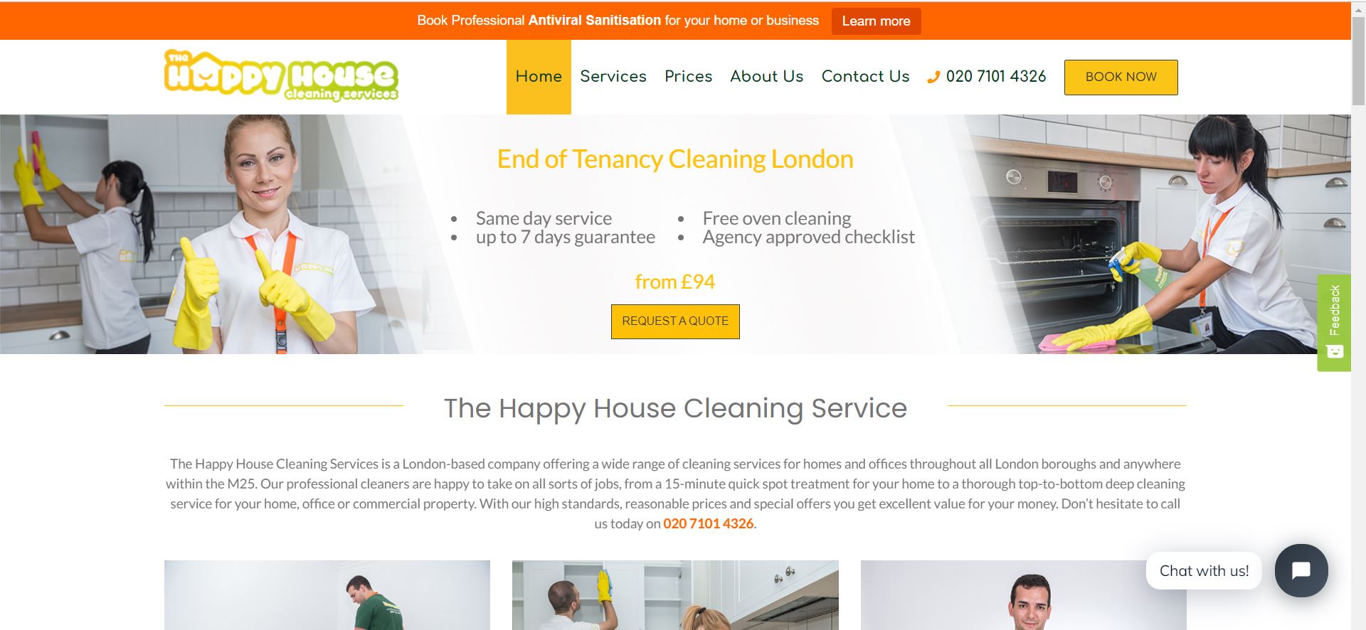 The Happy house cleaning