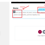 Edit section and column