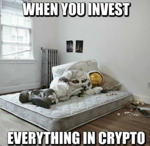 When you invest everything in cryptocurrency