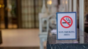 Signs of smoke damage