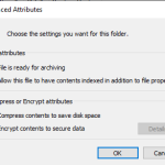 Attributes Window in Properties