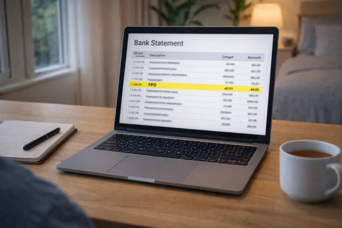 What Does FPO Mean on a Bank Statement