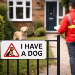 Royal Mail Dog Warning Sign