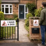 Where Should a Royal Mail Dog Warning Sign Be Displayed