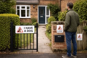 Where Should a Royal Mail Dog Warning Sign Be Displayed