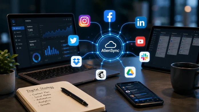 Socials and Software AlienSync